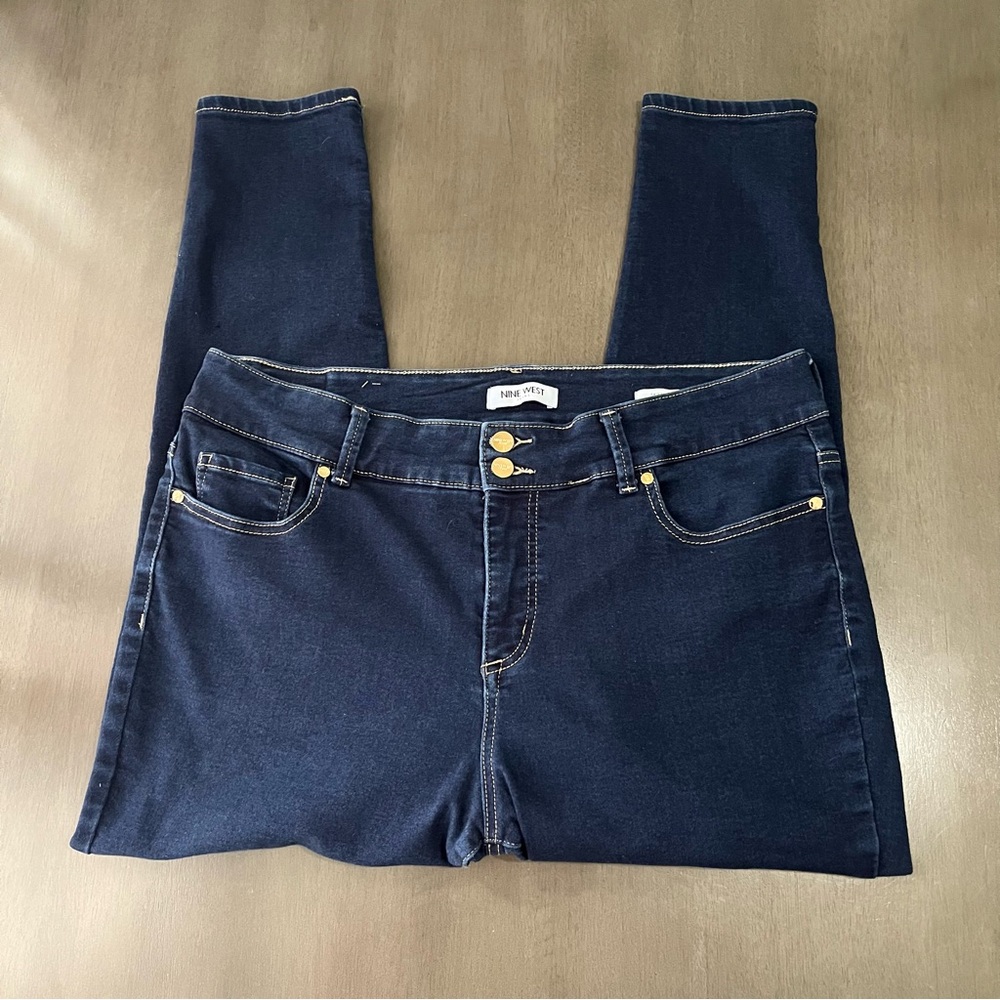 Nine West Deep Indigo Women's Skinny Jeans size 18 W